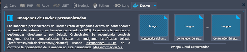 Implementación de contenedores personalizados