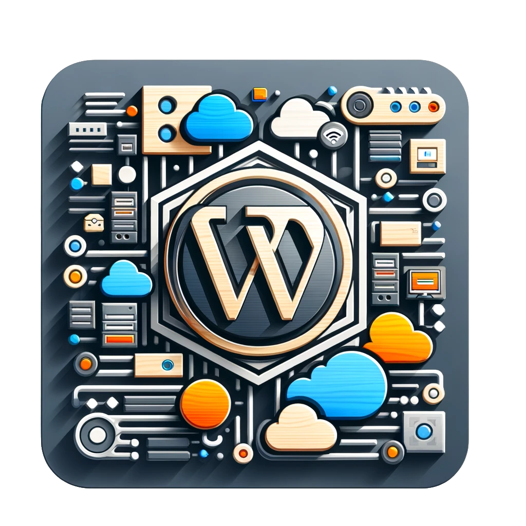DALL·E 2023 12 14 12.30.31 A square transparent background PNG image integrating the provided WooCommerce logo with the concept of Weppa Cloud hosting. The image should creative 2